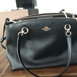Black coach Purse with cross body strap